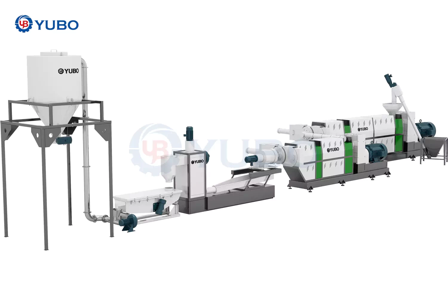 PE/PP SOLID MATERIAL FLAKE PELLETIZING LINE