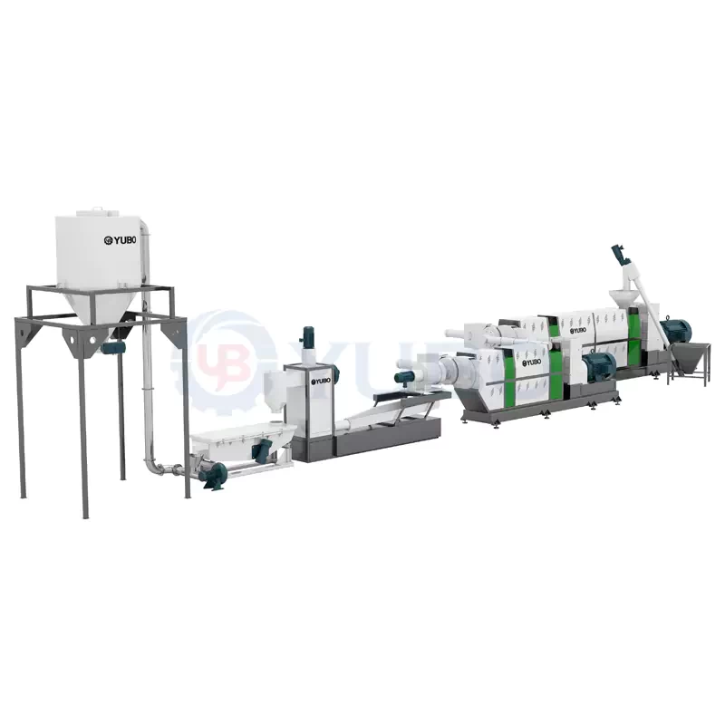 PE/PP SOLID MATERIAL FLAKE PELLETIZING LINE